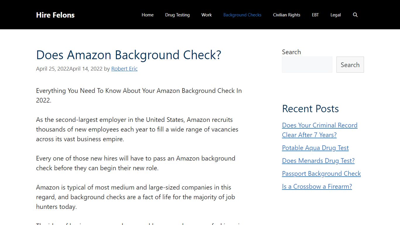 Amazon Background Check 2022 [Everything You Need to Know] - Hire Felons